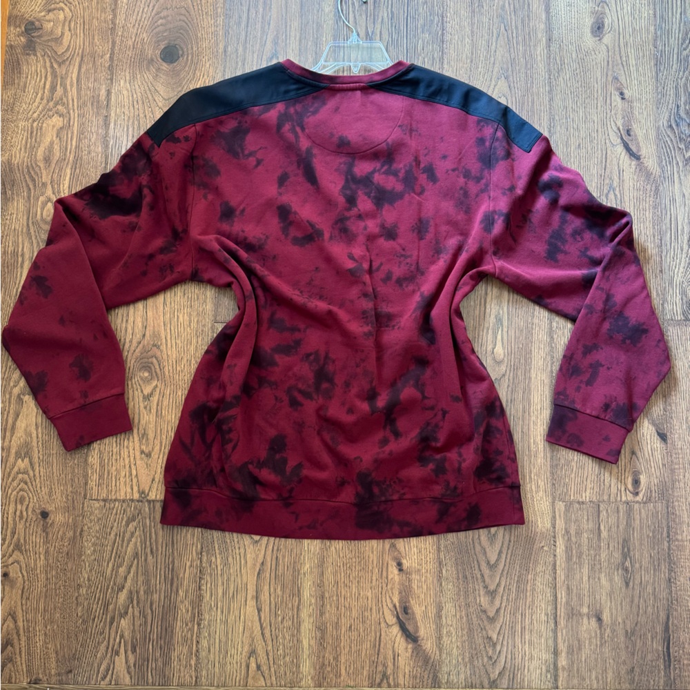 DKNY Burgundy and Black Sweatshirt - Picture 3 of 3